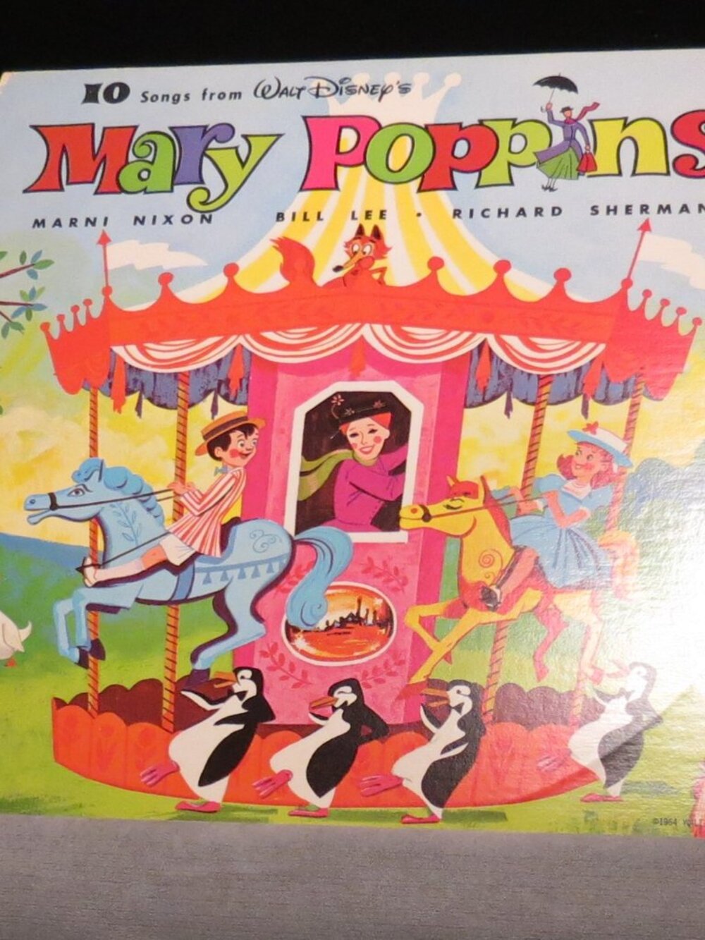 Vintage Walt Disney's Mary Poppins Disneyland Records 12" 33 RPM LP 1964